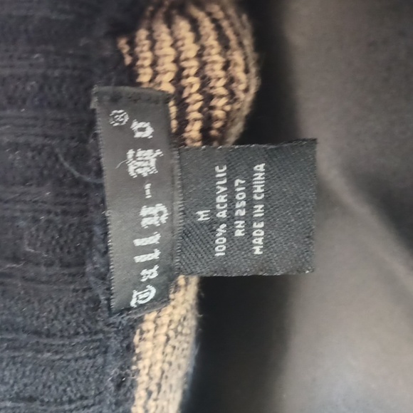 Tally-Ho LEOPARD ACRYLIC ZIP CARDIGAN SWEATER  SZ M - Picture 5 of 6